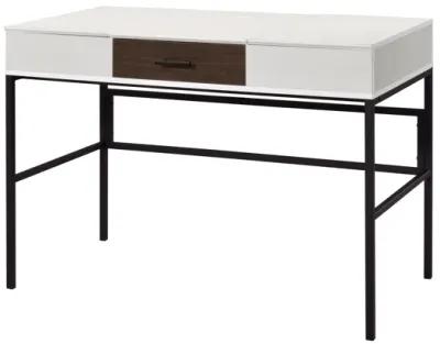 ACME Verster Writing Desk w/USB, Natural & Black Finish