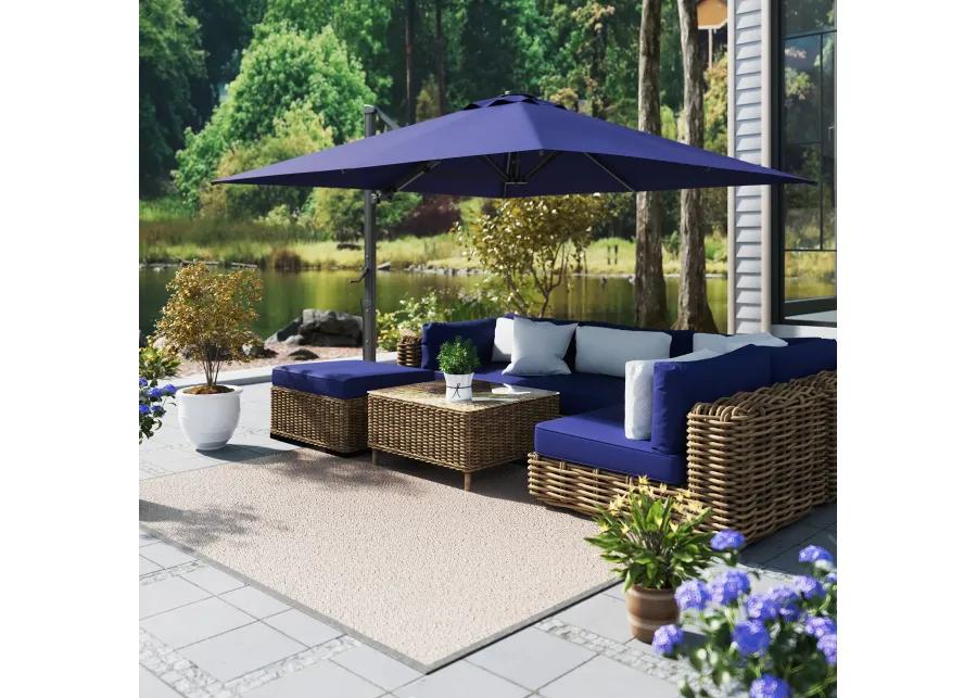 MONDAWE 10ft Square Cantilever Patio Umbrella for Outdoor Shade