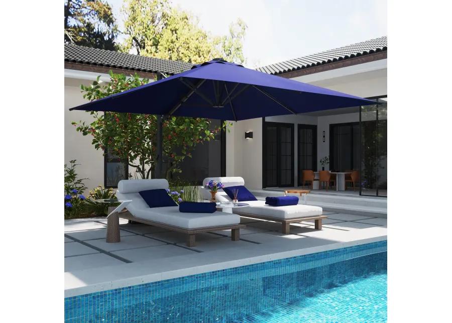 MONDAWE 10ft Square Cantilever Patio Umbrella for Outdoor Shade