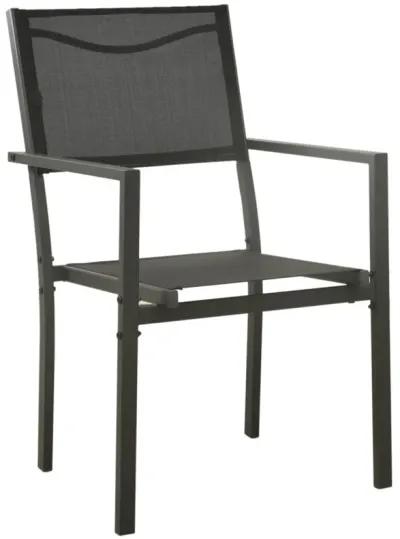 vidaXL Patio Chairs 4 pcs Textilene and Steel Black and Anthracite