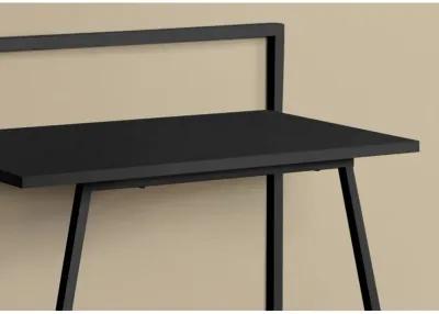 Monarch Specialties I 7111 Computer Desk, Home Office, Laptop, 30"L, Work, Metal, Laminate, Black, Contemporary, Modern