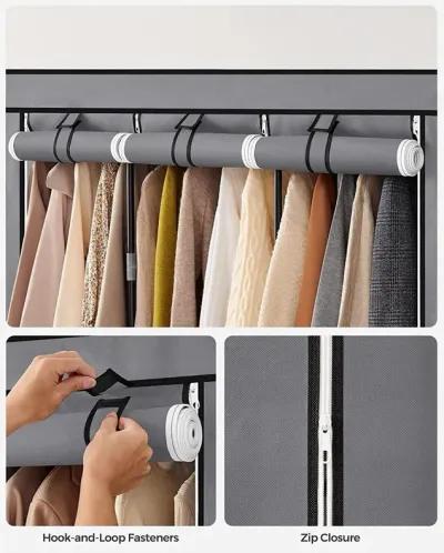 Wardrobe Closet Organizer with Cover