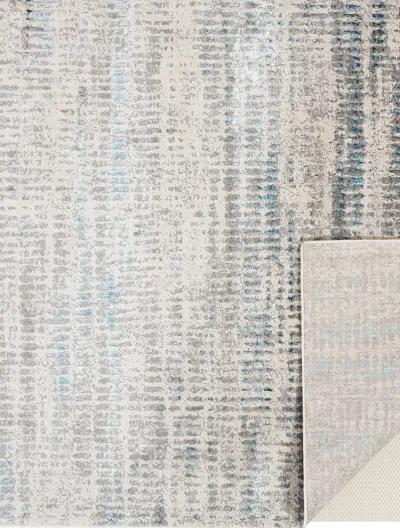 Azure 3402F 9'2" x 12' Blue/Gray/Ivory Rug