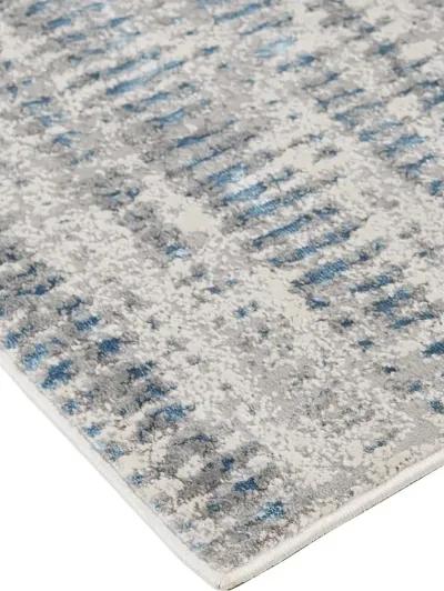 Azure 3402F 9'2" x 12' Blue/Gray/Ivory Rug