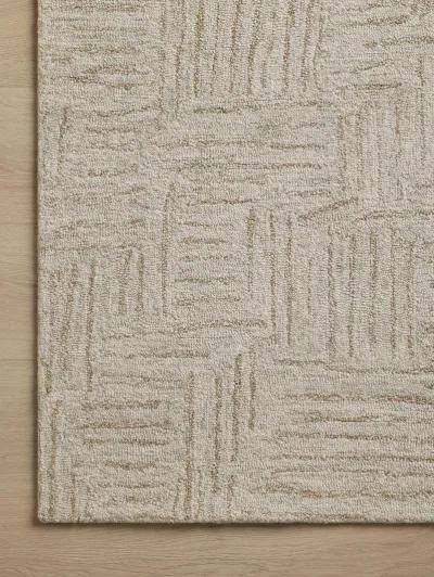 Polly POL-08 Smoke / Sand 2''3" x 3''9" Rug by Chris Loves Julia