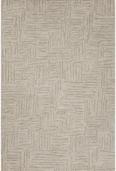 Polly POL-08 Smoke / Sand 2''3" x 3''9" Rug by Chris Loves Julia