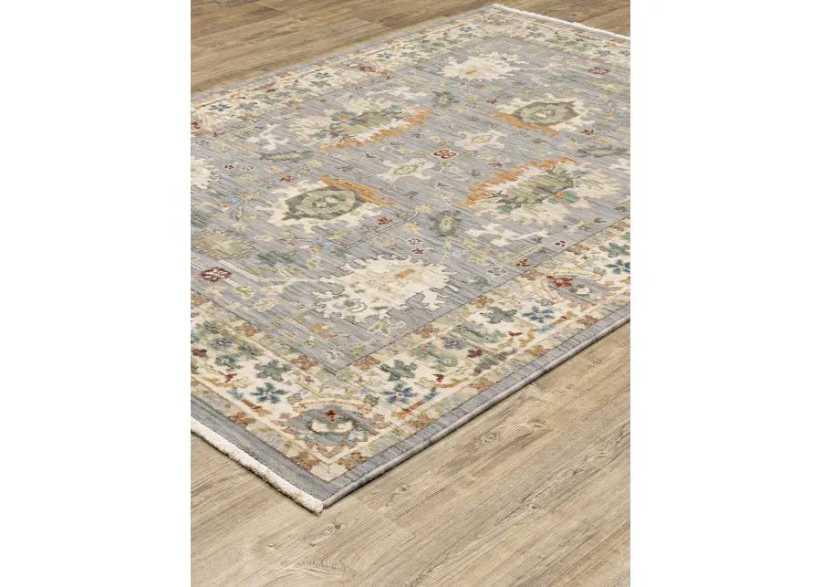 Lucca 3'3" x 5' Blue Rug