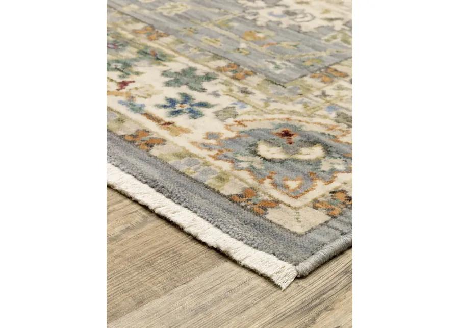 Lucca 3'3" x 5' Blue Rug