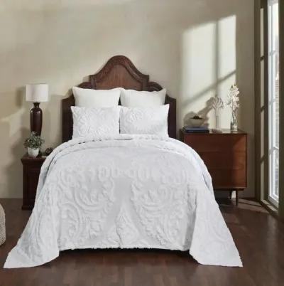 100-Percent Cotton Chenille 3-Piece Coverlet Bedspread Set