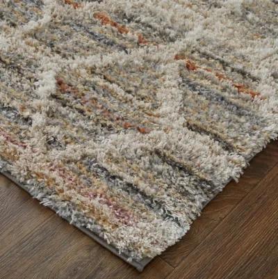 Mynka 39ICF Tan/Taupe/Ivory 2'6" x 8' Rug