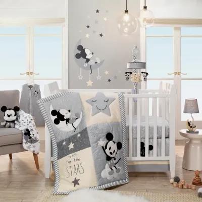 Disney Baby Mickey Mouse White/Gray Celestial Fleece Blanket by Lambs & Ivy