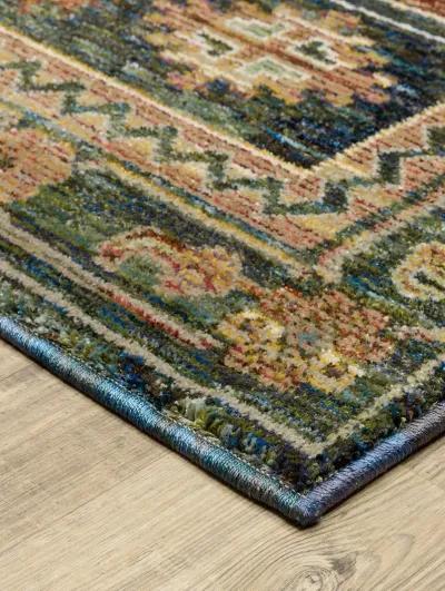 Andorra 5'3" x 7'3" Blue Rug