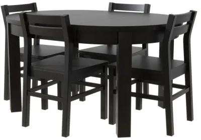 Merax Farmhouse 5-Piece Extendable Dining Table  Chairs Set