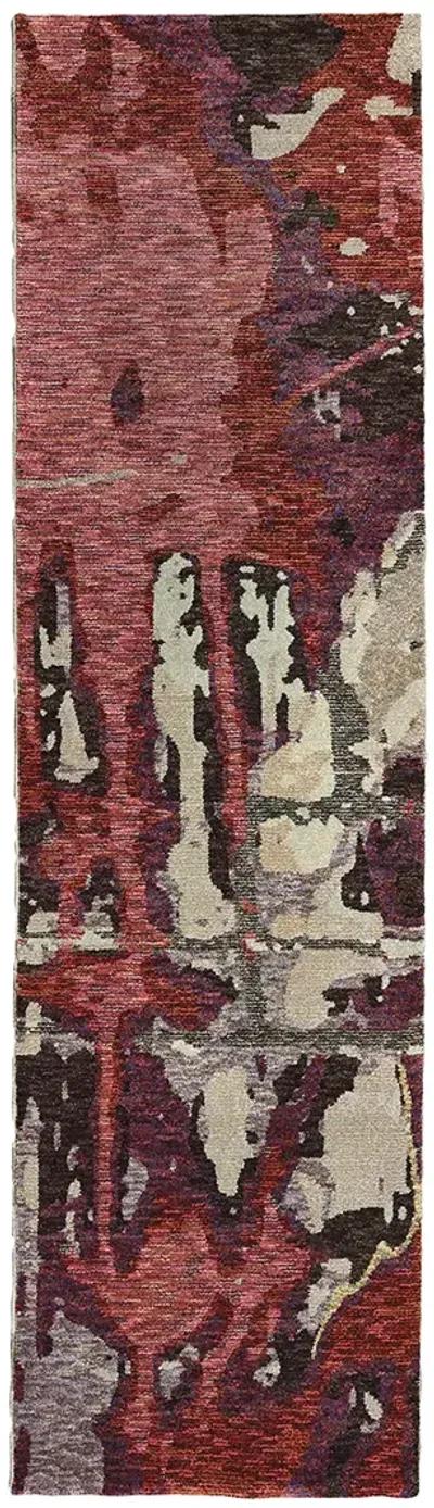 Evolution 2'3" x 8' Red Rug