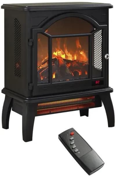 18 Inch 3D Infrared Electric Stove With Remote Control 0002