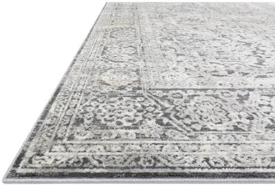 Lucia LUC03 Steel/Ivory 4' x 5'7" Rug