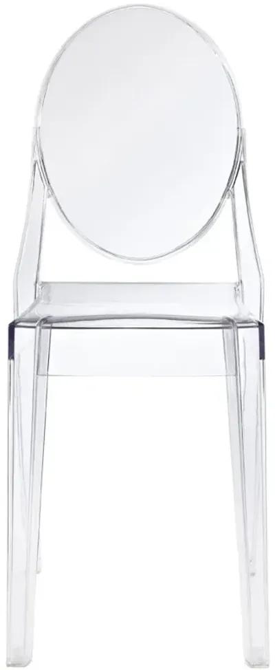 Hivvago Stackable Clear Acrylic Dining Chair for Indoor or Outdoor Use