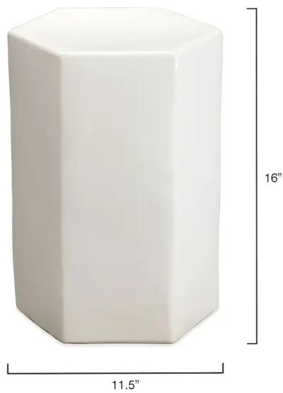 Porto Small White Side Table