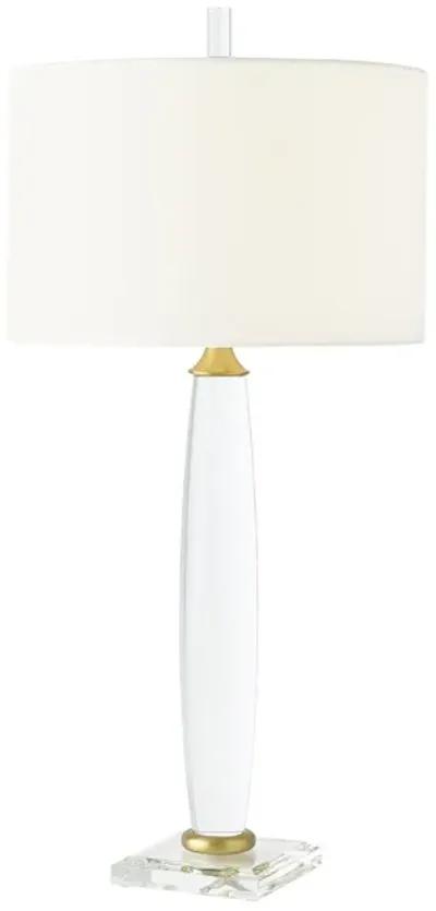 Bowed Crystal Column Lamp