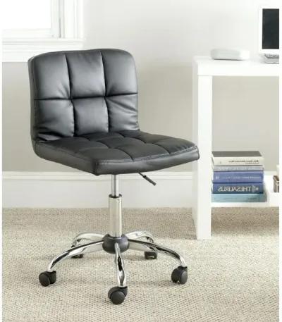 Modern Black Faux Leather Cushion Home Office Desk Chair