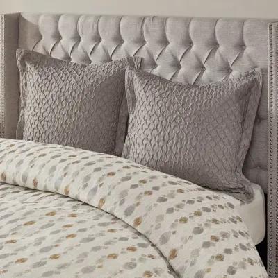 Gracie Mills Nicholson Abstract Jacquard Comforter Set with Decorative Pillows