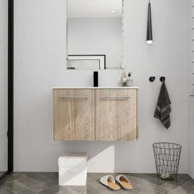 30 Inch Wall Mounted Bathroom Vanity