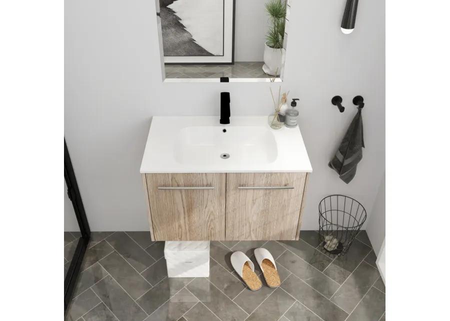 30 Inch Wall Mounted Bathroom Vanity