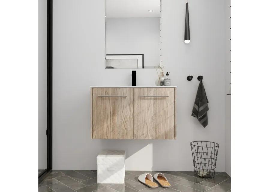 30 Inch Wall Mounted Bathroom Vanity