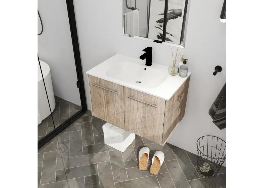 30 Inch Wall Mounted Bathroom Vanity