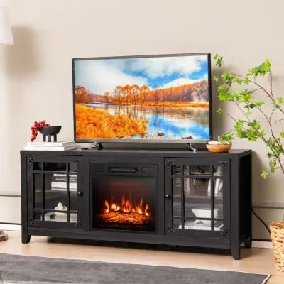 58 Inch Fireplace TV Stand with Adjustable Shelves for TVs up to 65 Inch