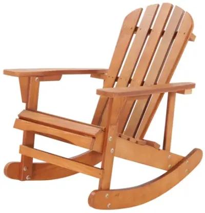 Walnut Brown Adirondack Rocking Chair - Outdoor Furniture