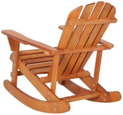 Walnut Brown Adirondack Rocking Chair - Outdoor Furniture