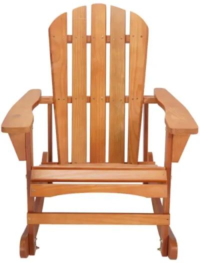 Walnut Brown Adirondack Rocking Chair - Outdoor Furniture