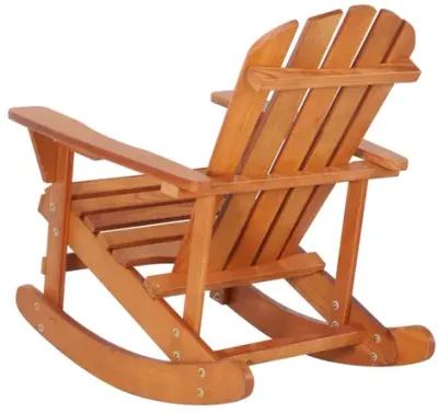 Walnut Brown Adirondack Rocking Chair - Outdoor Furniture