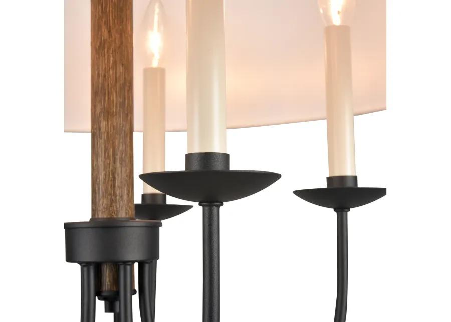 Neville 23'' Wide 5-Light Black Chandelier