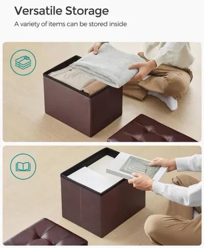 Small Folding Storage Ottoman