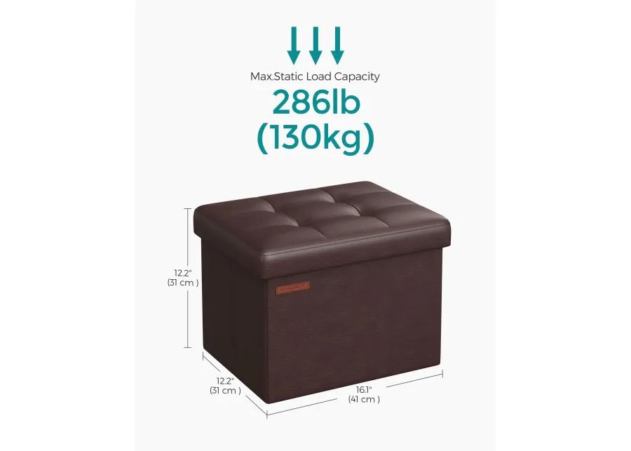 Small Folding Storage Ottoman