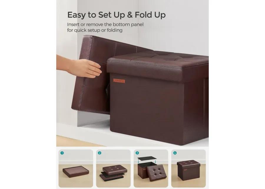 Small Folding Storage Ottoman