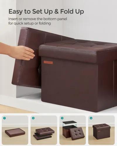 Small Folding Storage Ottoman