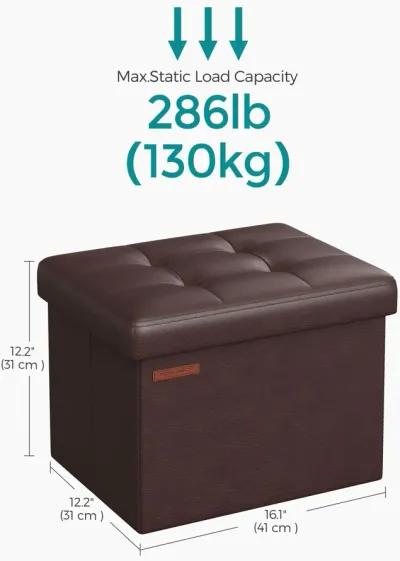 Small Folding Storage Ottoman