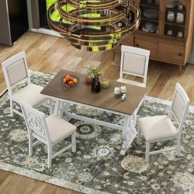 Merax 5-Piece Retro Dining Set