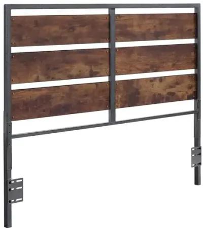 Belen Kox Rustic Industrial Queen Bed - Brown Finish, Belen Kox