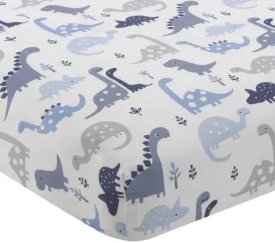 Bedtime Originals Roar Blue/Gray Dinosaur 5-Piece Nursery Baby Crib Bedding Set