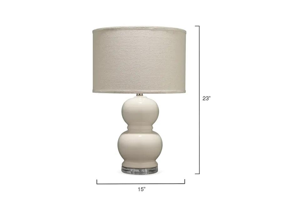 Bubble Ceramic Table Lamp, Cream