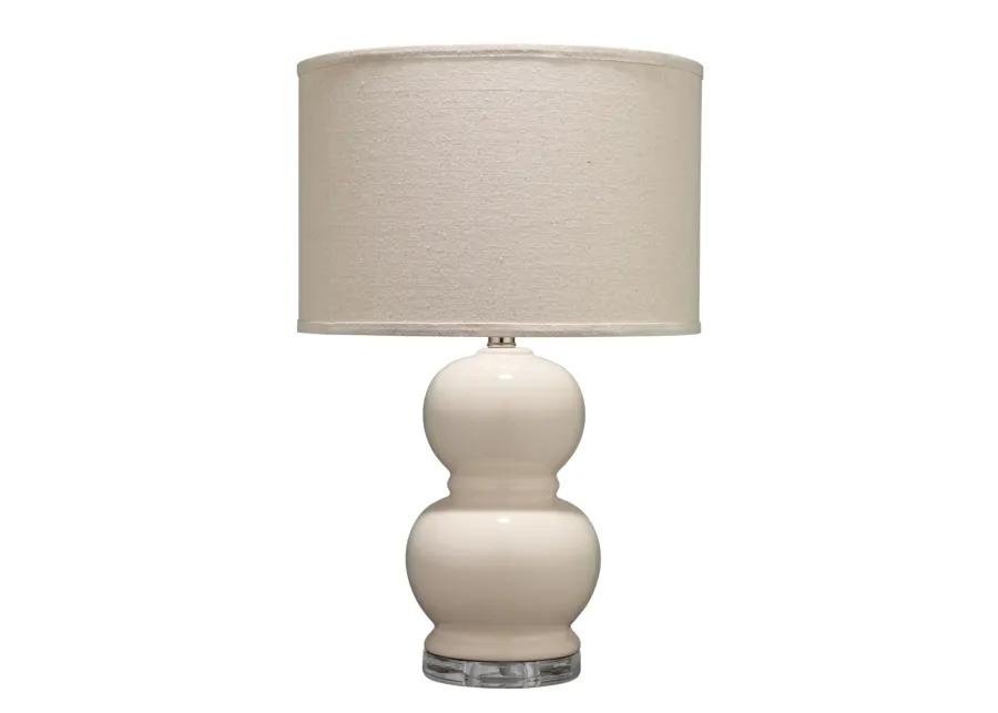 Bubble Ceramic Table Lamp, Cream