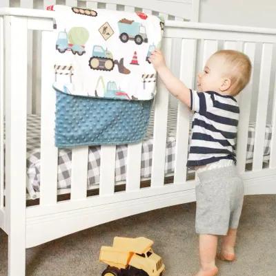 Honey Lemonade - Premium Baby & Toddler Minky Blanket (Construction Trucks)