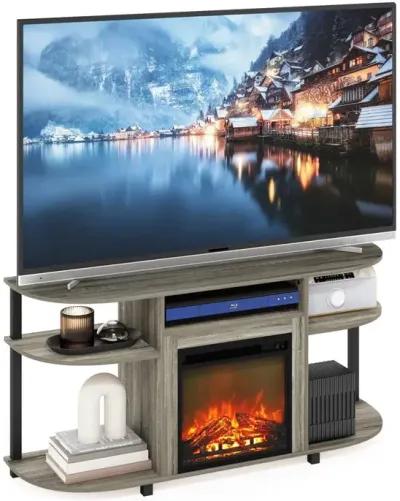 Entertainment Center Stand with Fireplace for TV up to 55 Inch