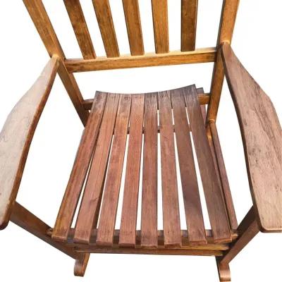 Balcony Porch Adult Rocking Chair Brown