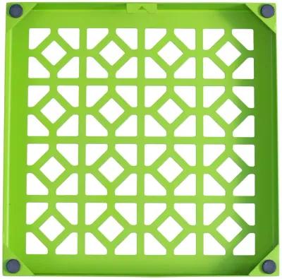 Breeze Block Metal Wall Tile: 7' x 7' Greenery