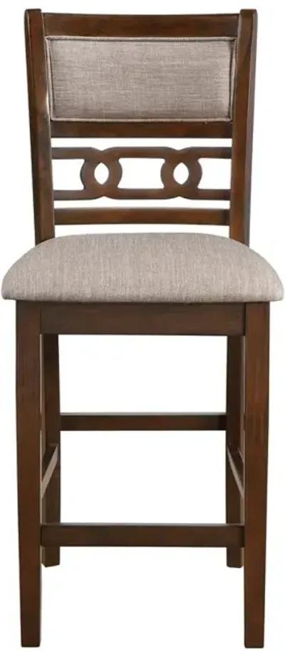 New Classic Furniture Furniture Gia 42 Counter Drop Leaf Table  2 Chairs in Cherry Brn